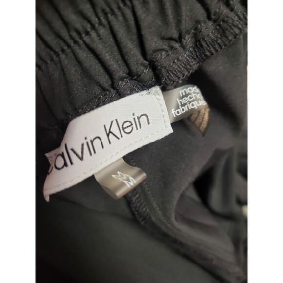 Calvin Klein Black Active Commute Wide Leg Pants Elastic Waist Medium - Picture 2 of 4